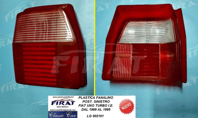 PLASTICA FANALINO FIAT UNO TURBO I.E. 89 - 95 POST.SX